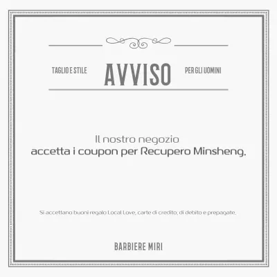 Avviso del negozio Gray Classic