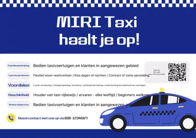 Blue Modern Wervingsbericht