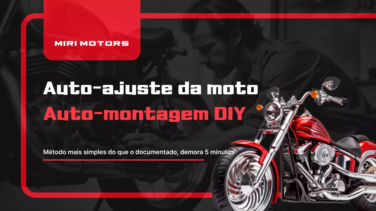Manual da motocicleta Red Modern