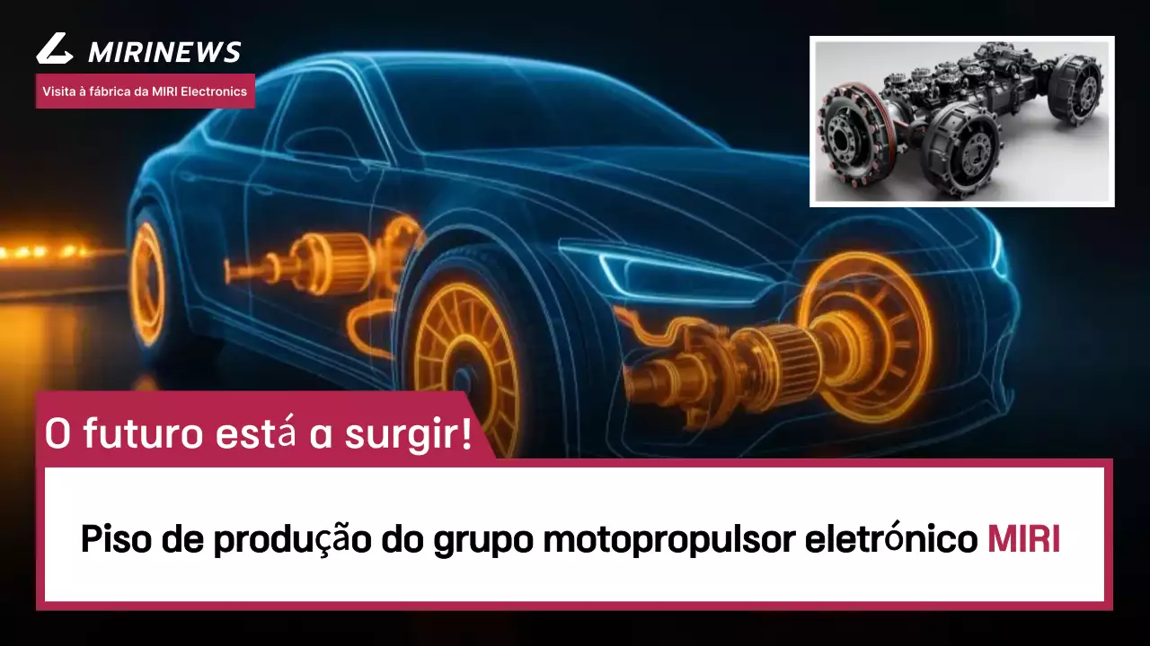 Promoção da Tecnologia do Carro Elétrico Moderno Azul