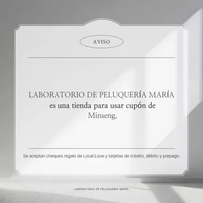 Aviso de información de la tienda Gray Clean