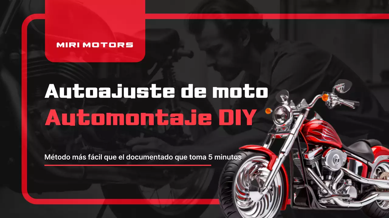 Manual de motocicleta moderna roja
