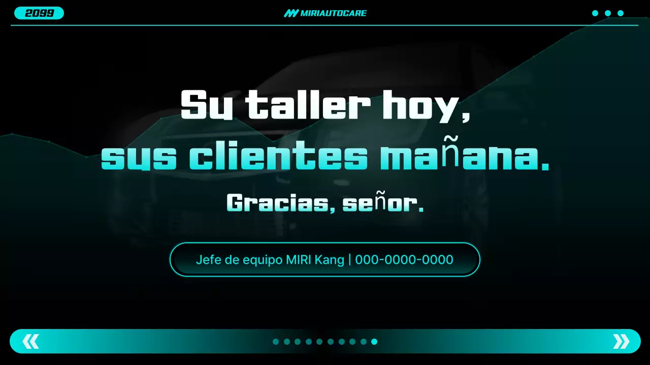 Informe sobre coches modernos de neón