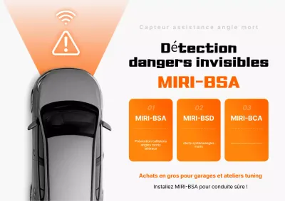 Publicité pour une voiture moderne orange