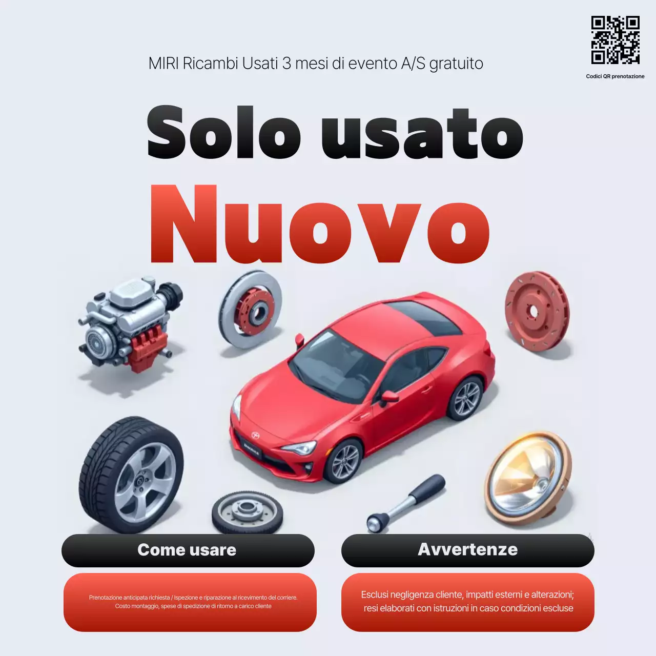 Evento auto moderne rosse