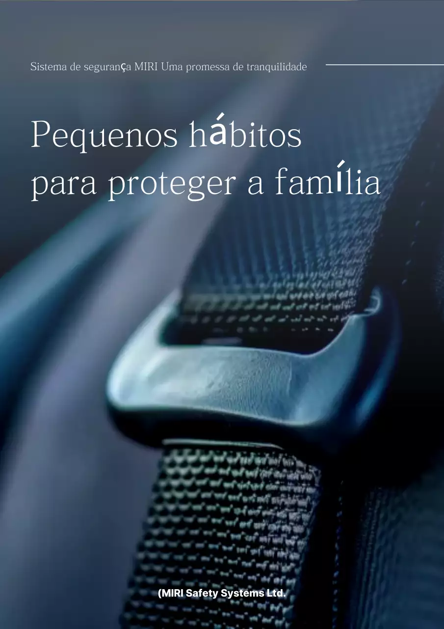 Campanha de Segurança Moderna Azul