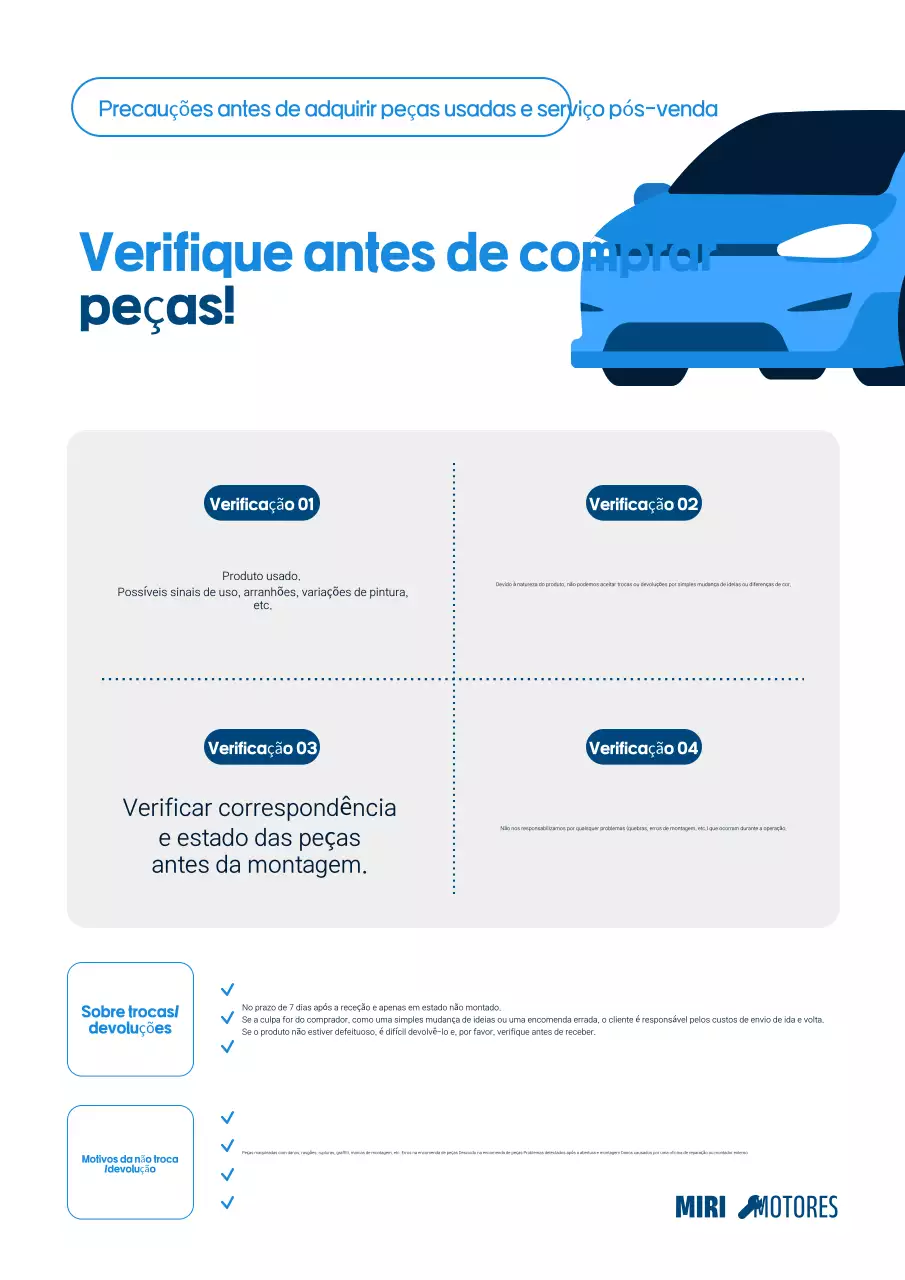 Guia de carros Blue Simple