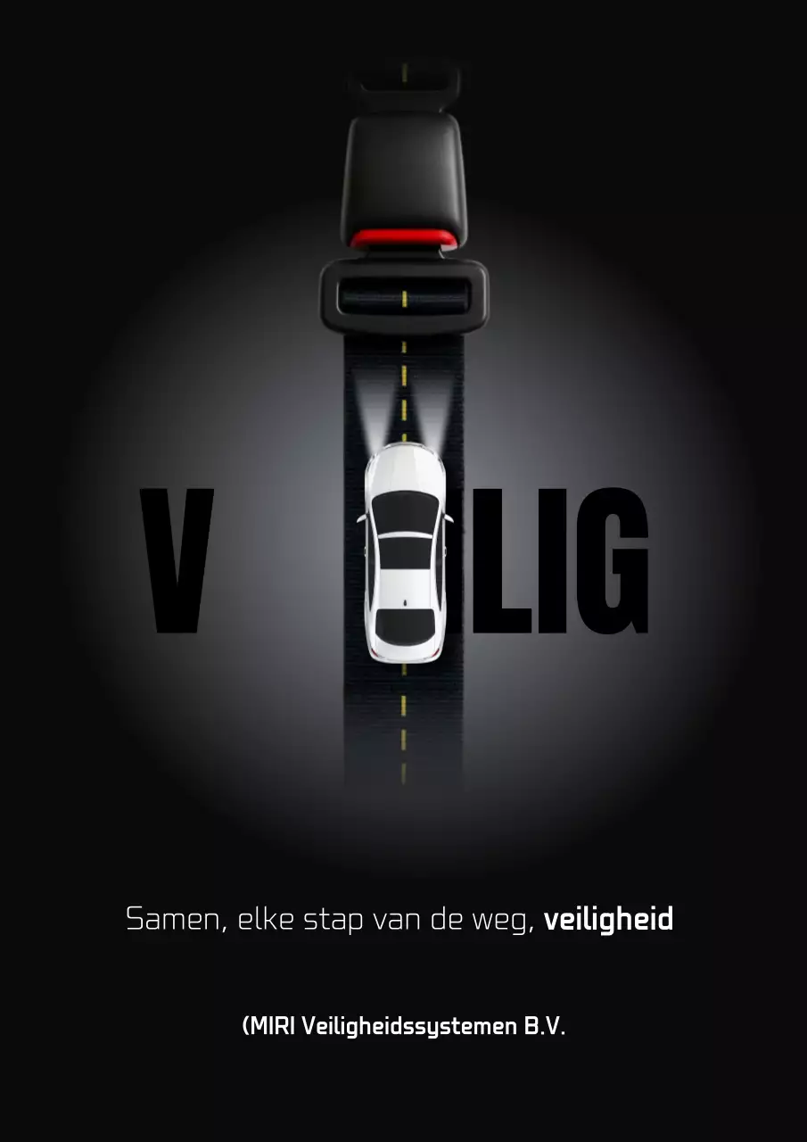 Zwarte Moderne Veiligheidscampagne