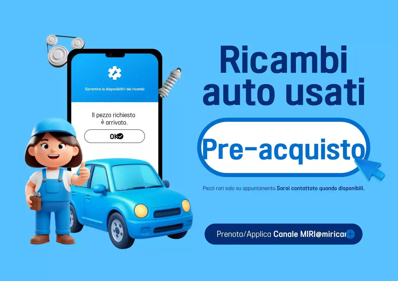 Pubblicità di un'auto semplice blu