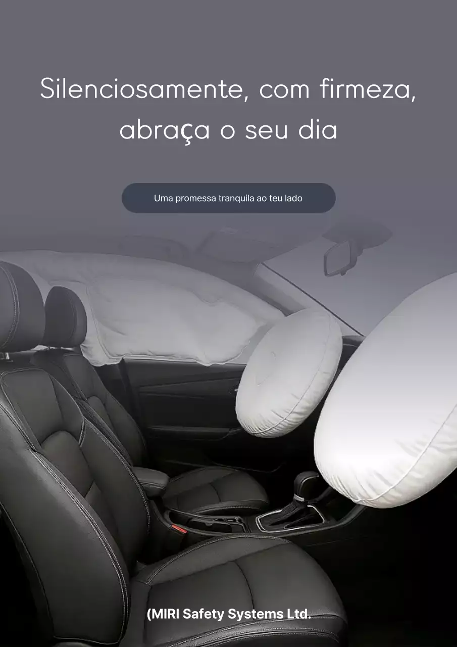 Anúncio de segurança moderno em cinza