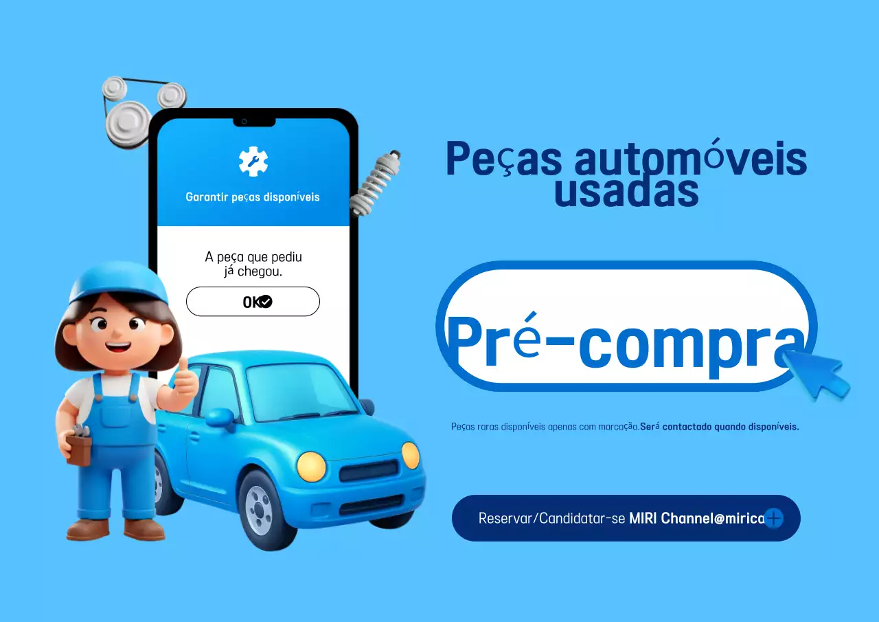 Anúncio de carro simples azul