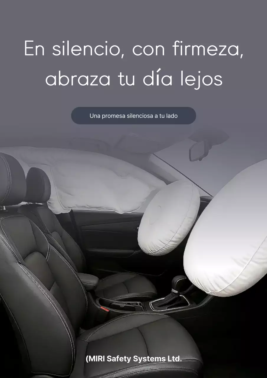 Anuncio de seguridad moderno en gris