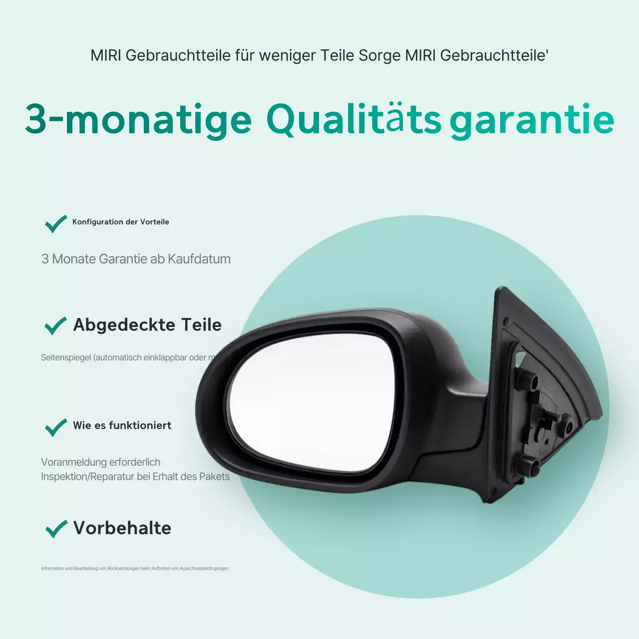 Mint Simple Gebrauchtwagenteile-Leitfaden