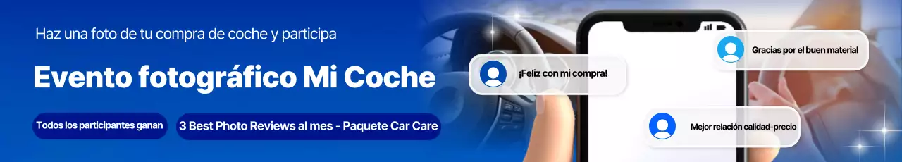 Evento de accesorios para coches modernos azules