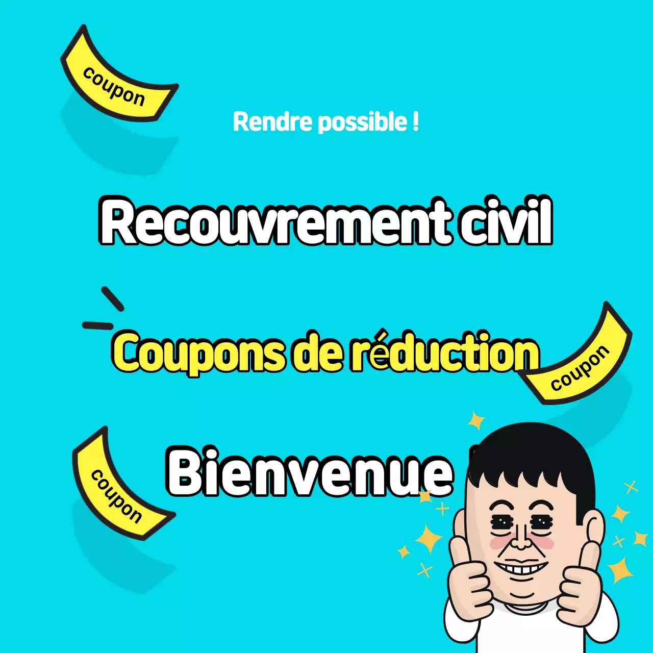 Coupon de soutien à la consommation Sky Blue Pop Minseong