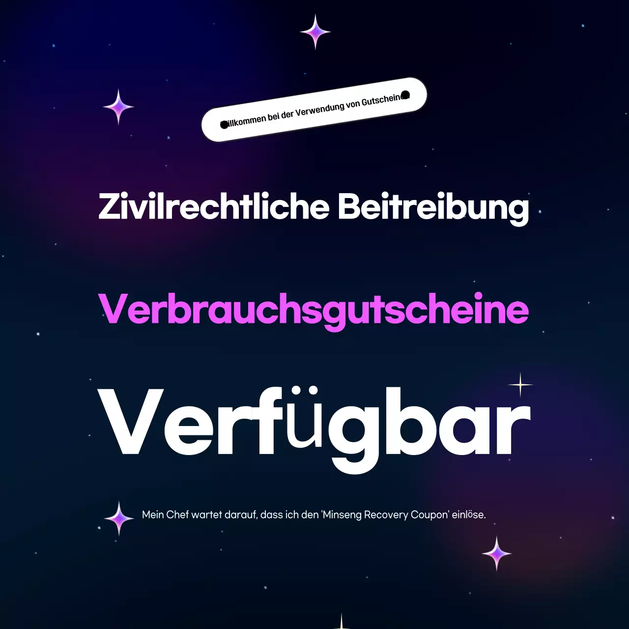 Blue Modern Verbrauchercoupon