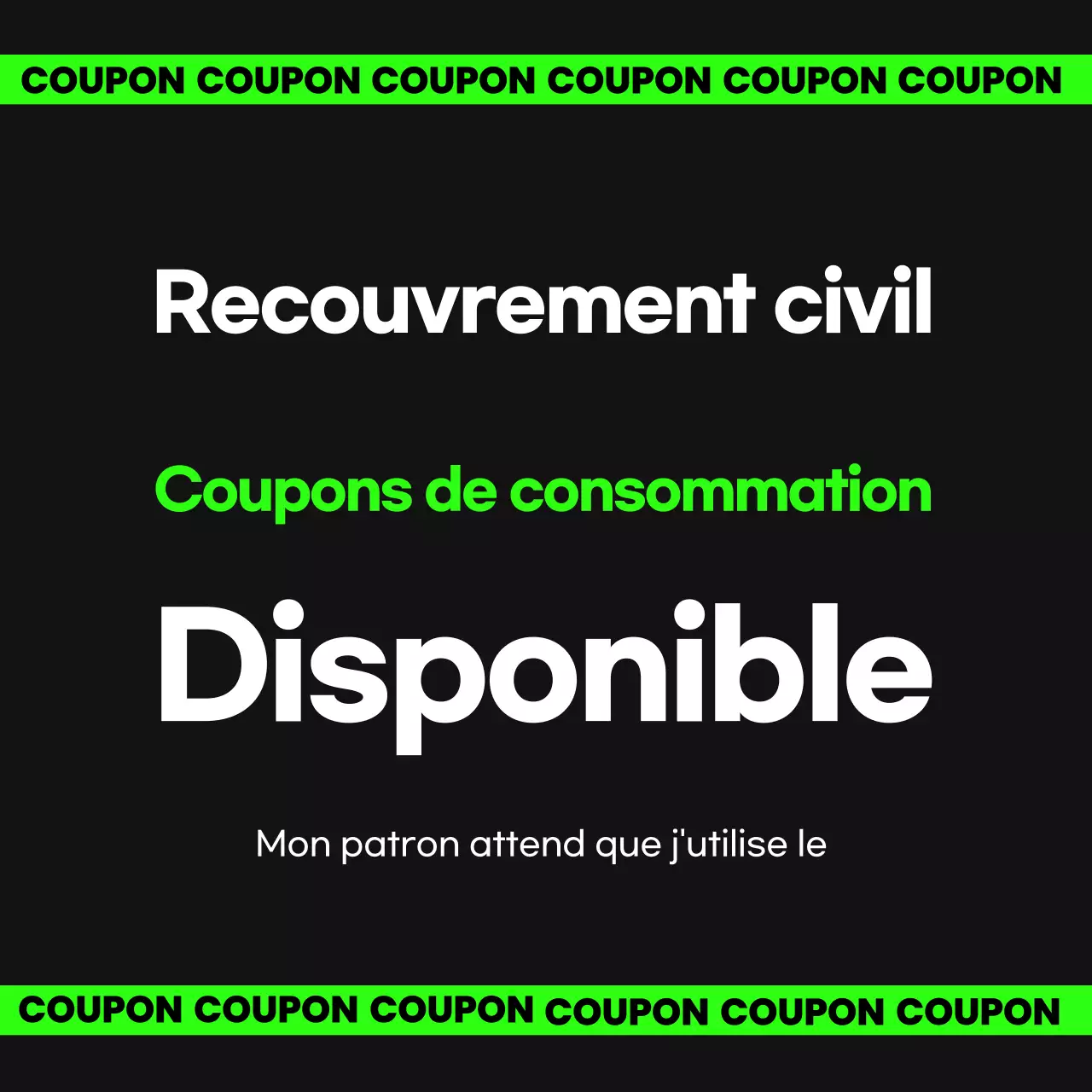 Coupon de consommation Neon Basic