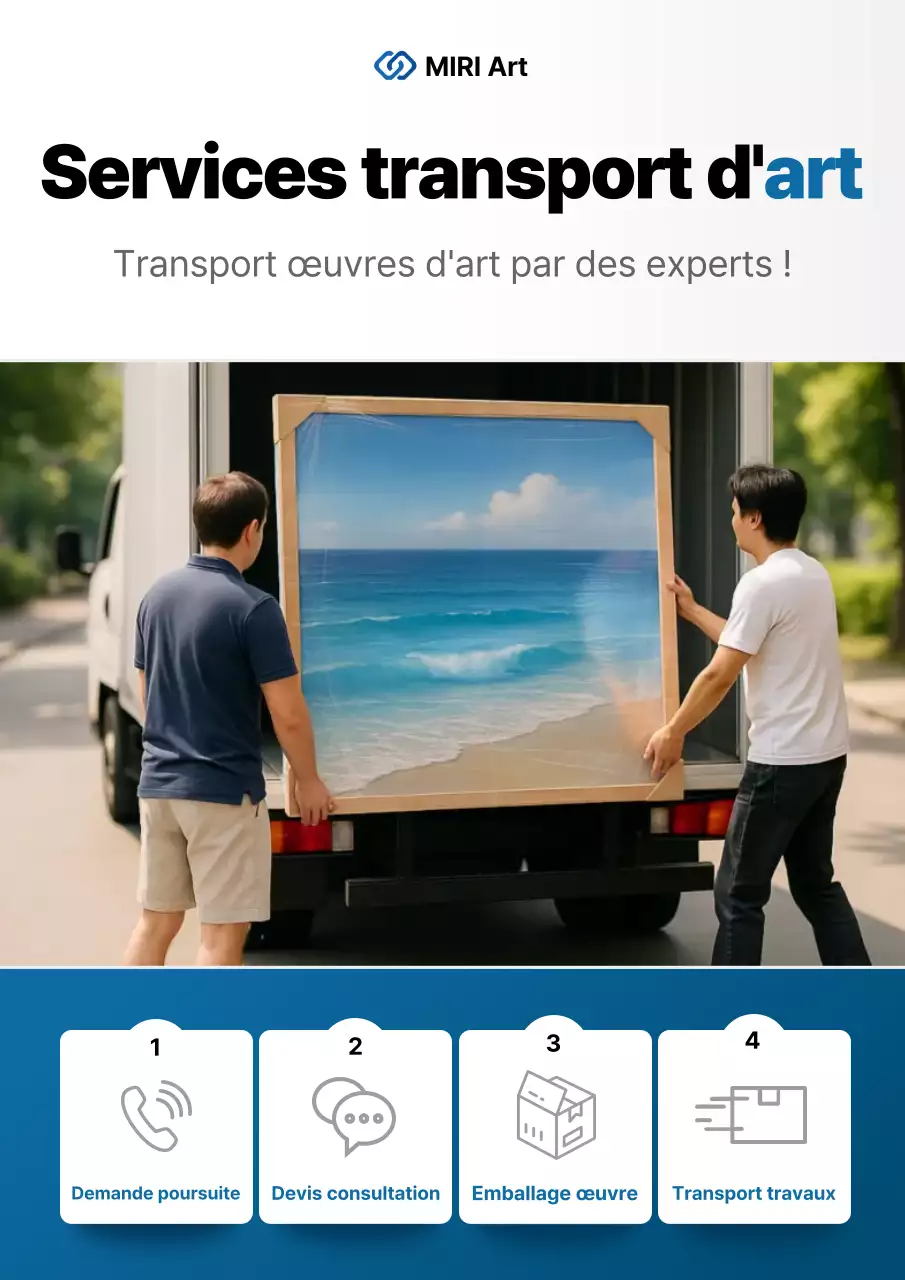 Publicité de transport automobile d'art moderne bleu