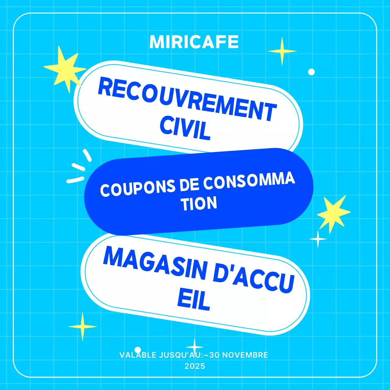 Coupon de consommation Blue Pop