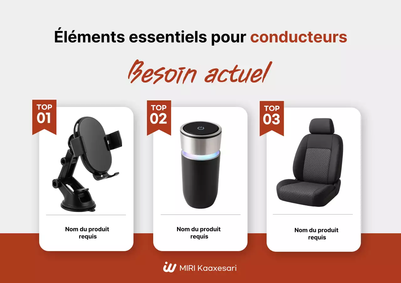 Promotion de produits automobiles modernes grises
