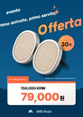 Pubblicità promozionale di accessori per auto moderne blu