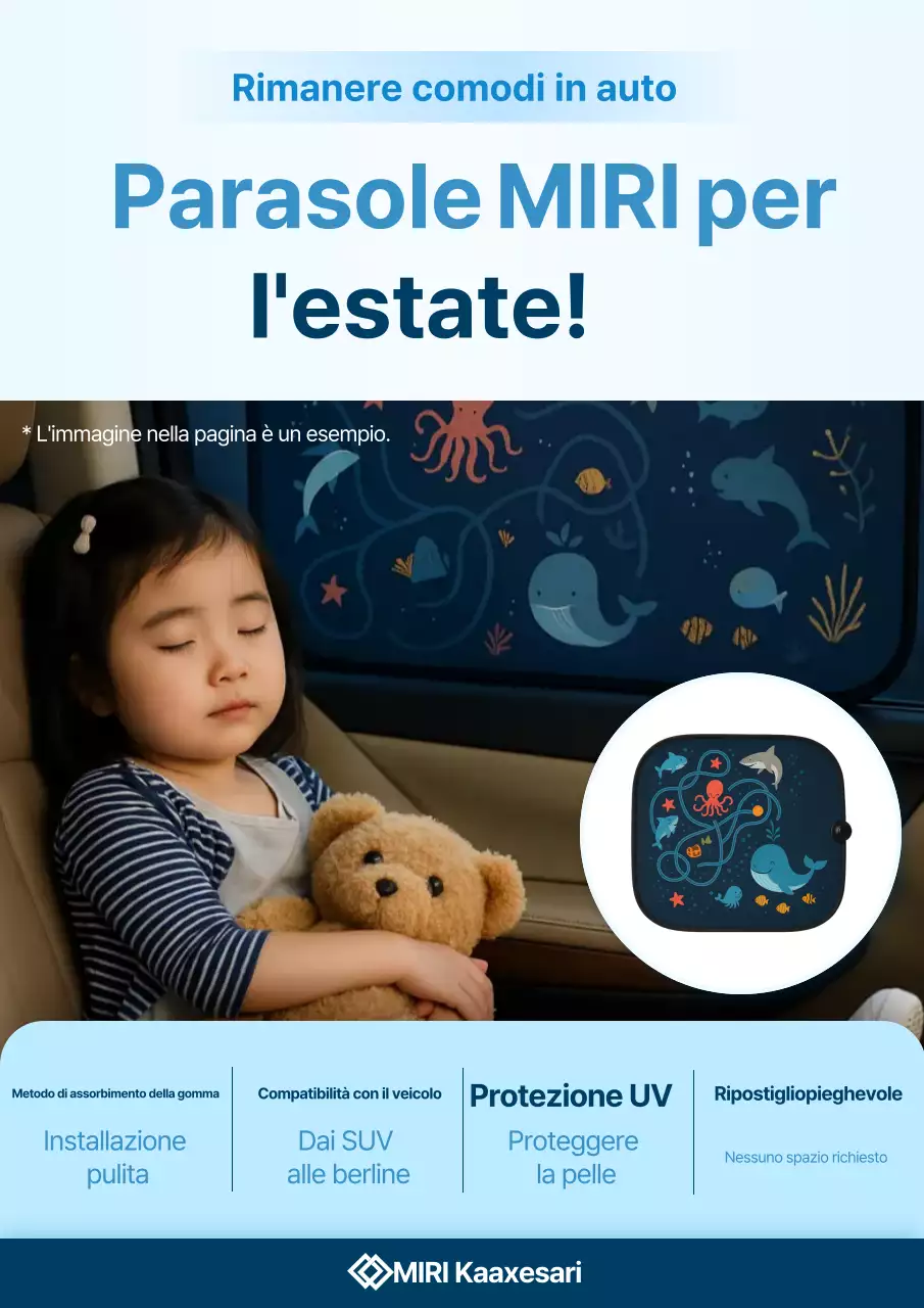 Promozione del prodotto per auto Blue Simple Summer Ready