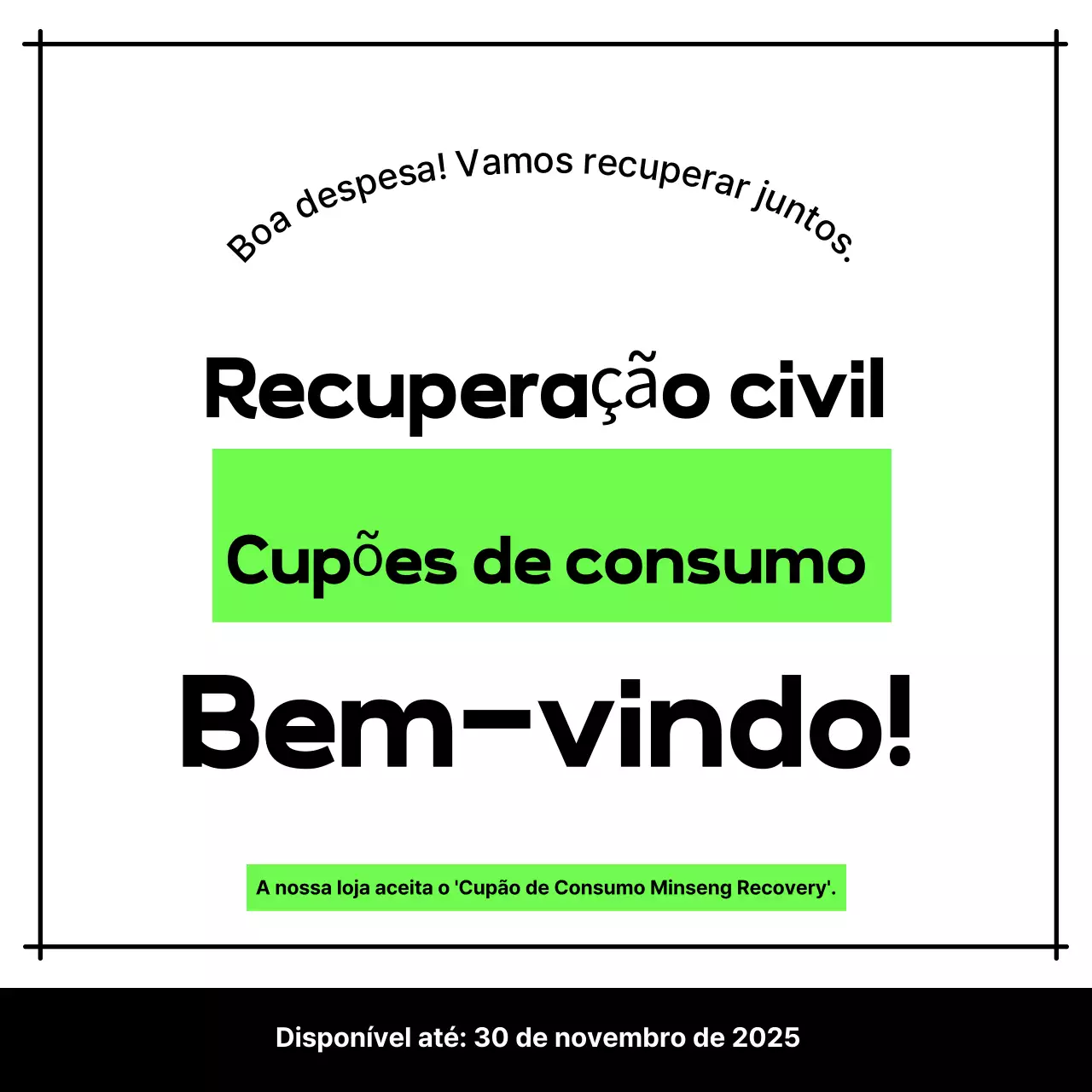Promoção de Cupom de Consumo Moderno Verde