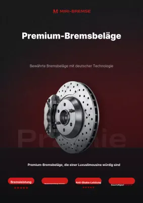 schwarze moderne Autowerbung