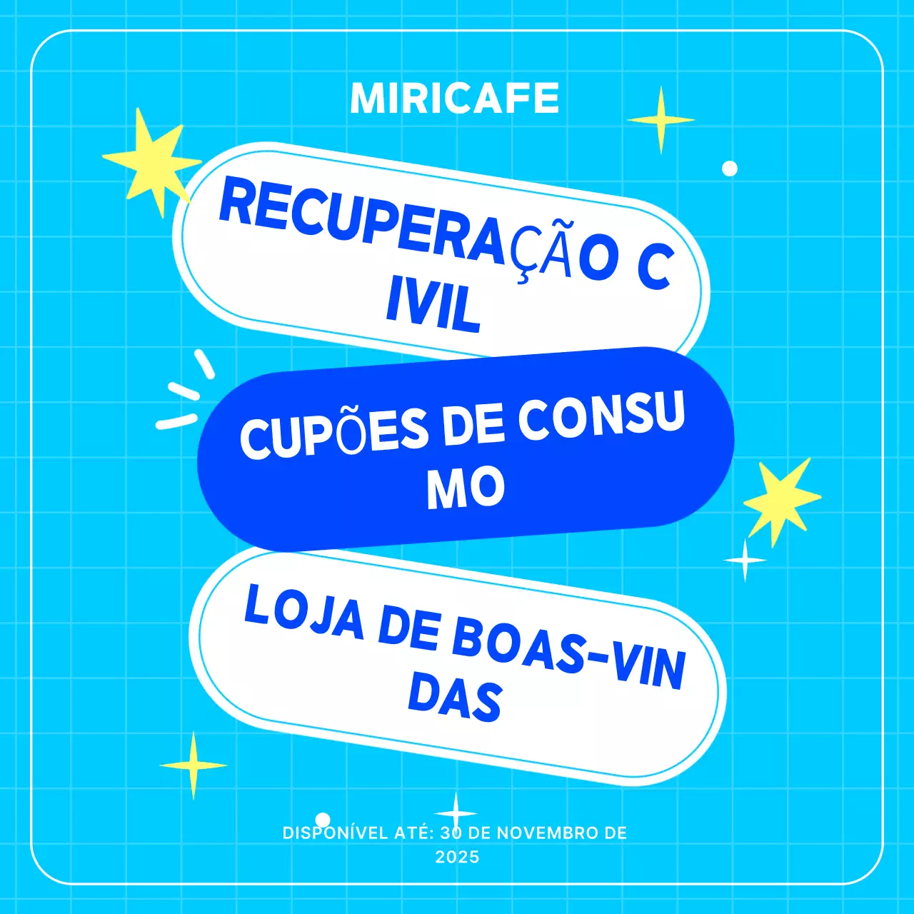 Cupom de Consumo Blue Pop