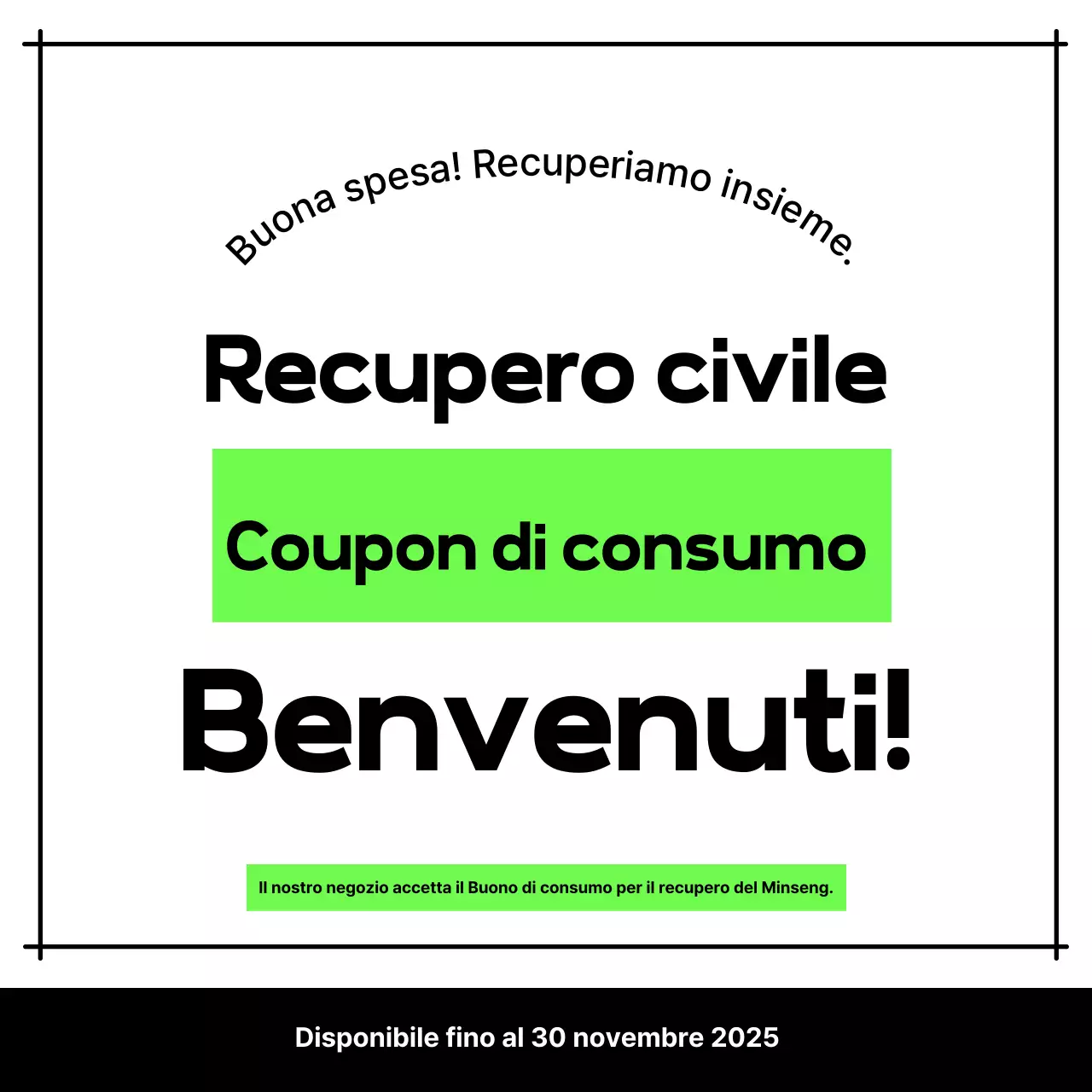 Promozione coupon per il consumo moderno e verde