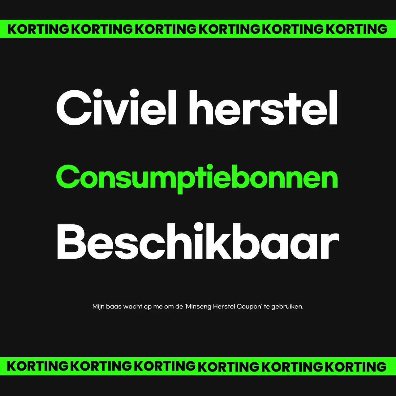 Neon Basis Consumptie Coupon