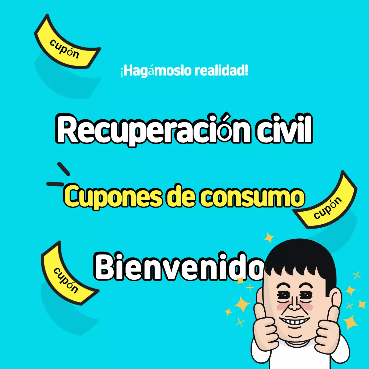 Cupón de consumo de Sky Blue Pop Minseong Support