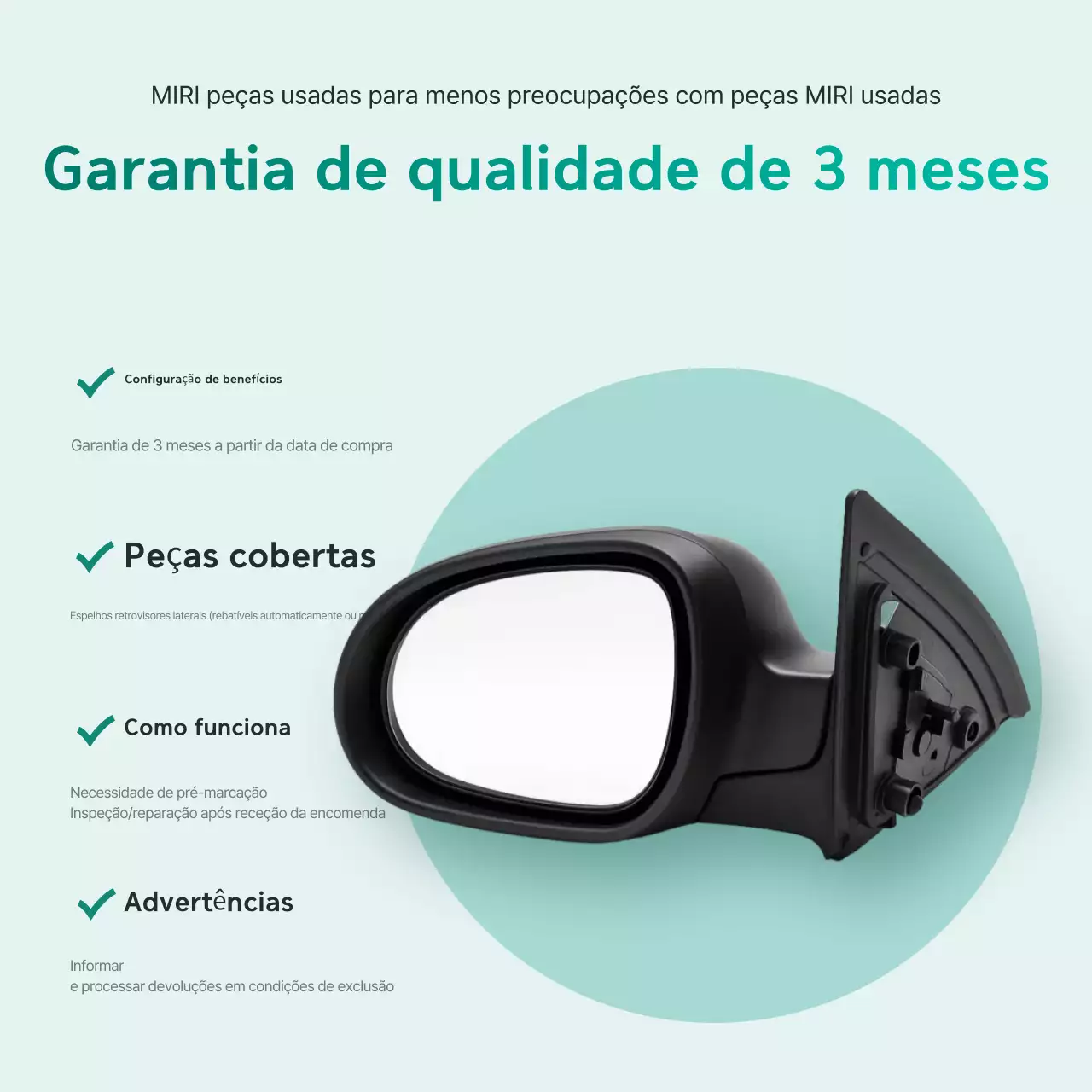 Guia de peças de carros usados ​​​​da Mint Simple