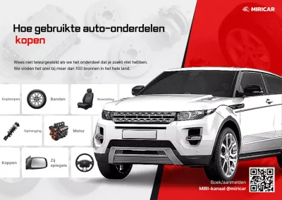 rode moderne auto reclame