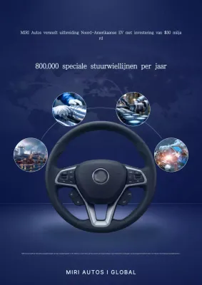 Exportgids voor fabrikanten van blauwe moderne autostuurwielen