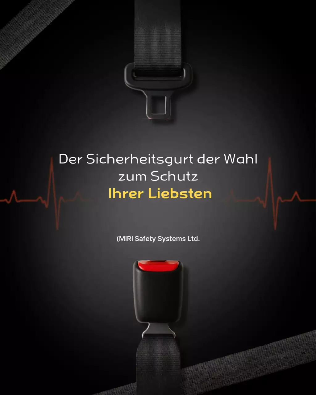 Kampagne „Black Simple – Sicherheitsgurte“