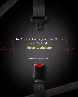 Kampagne „Black Simple – Sicherheitsgurte“