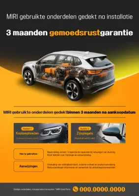 Oranje Moderne Autogarantie