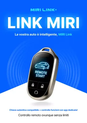 Pubblicità di auto moderna blu