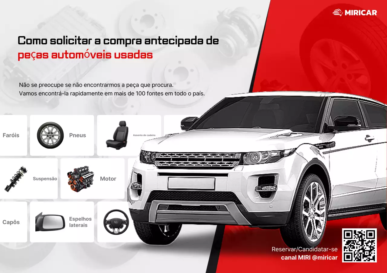 propaganda de carro vermelho moderno