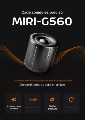 Promoción de productos de audio modernos negros