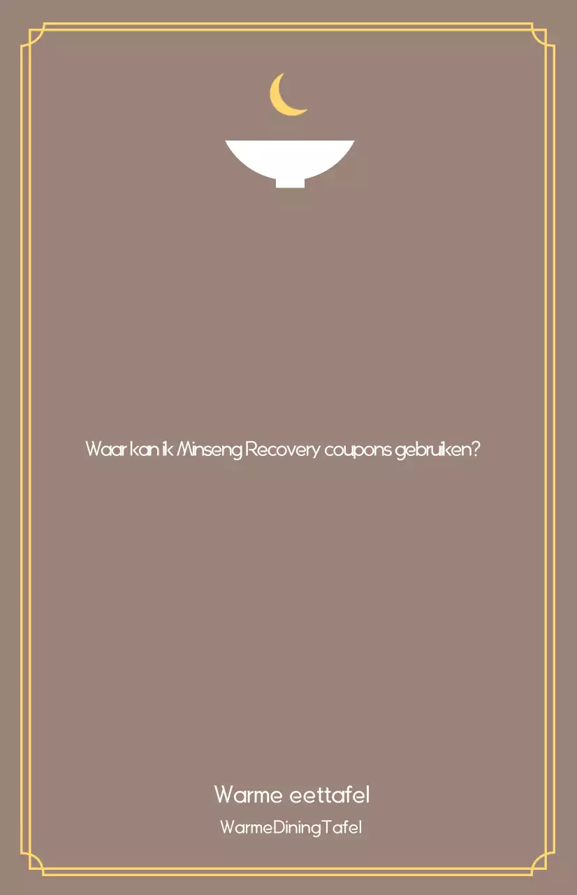 Brown Simple Consumptie Coupon Gebruikershandleiding