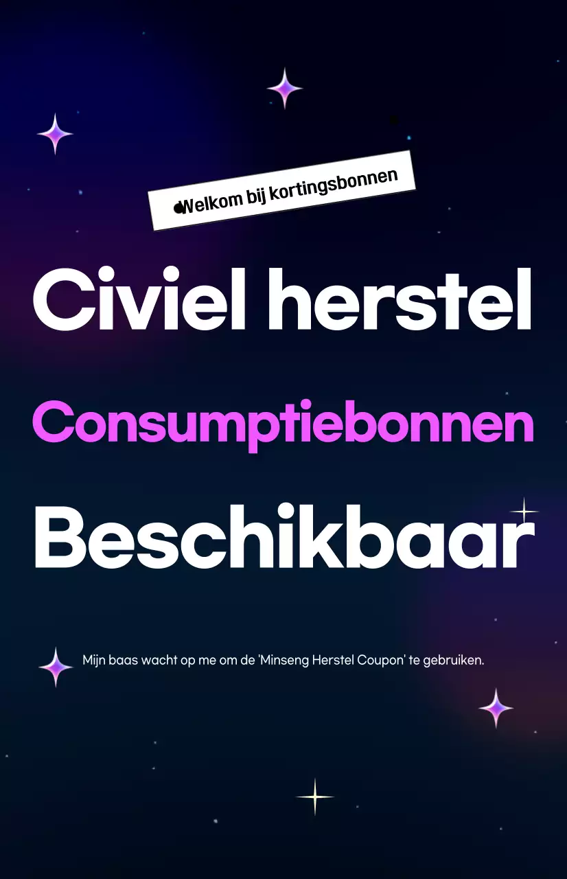 Blauwe moderne consumptiecoupongids