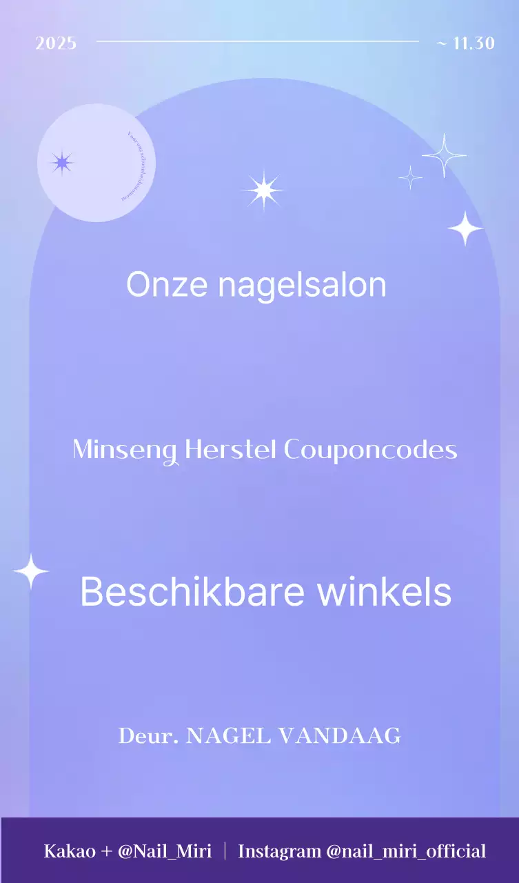 Yeonbora Modern Nail Shop Consumptie Coupongids