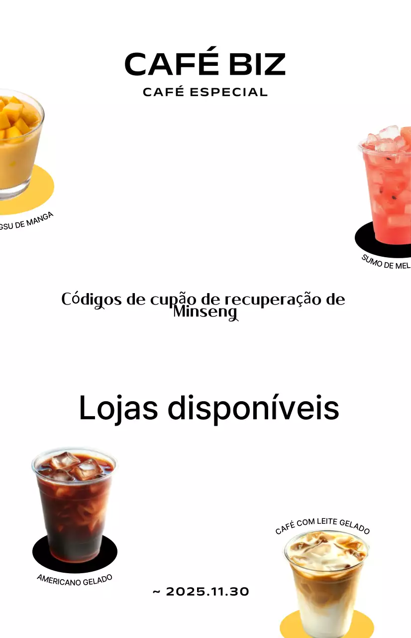 Guia de Cupons de Consumo do White Modern Cafe