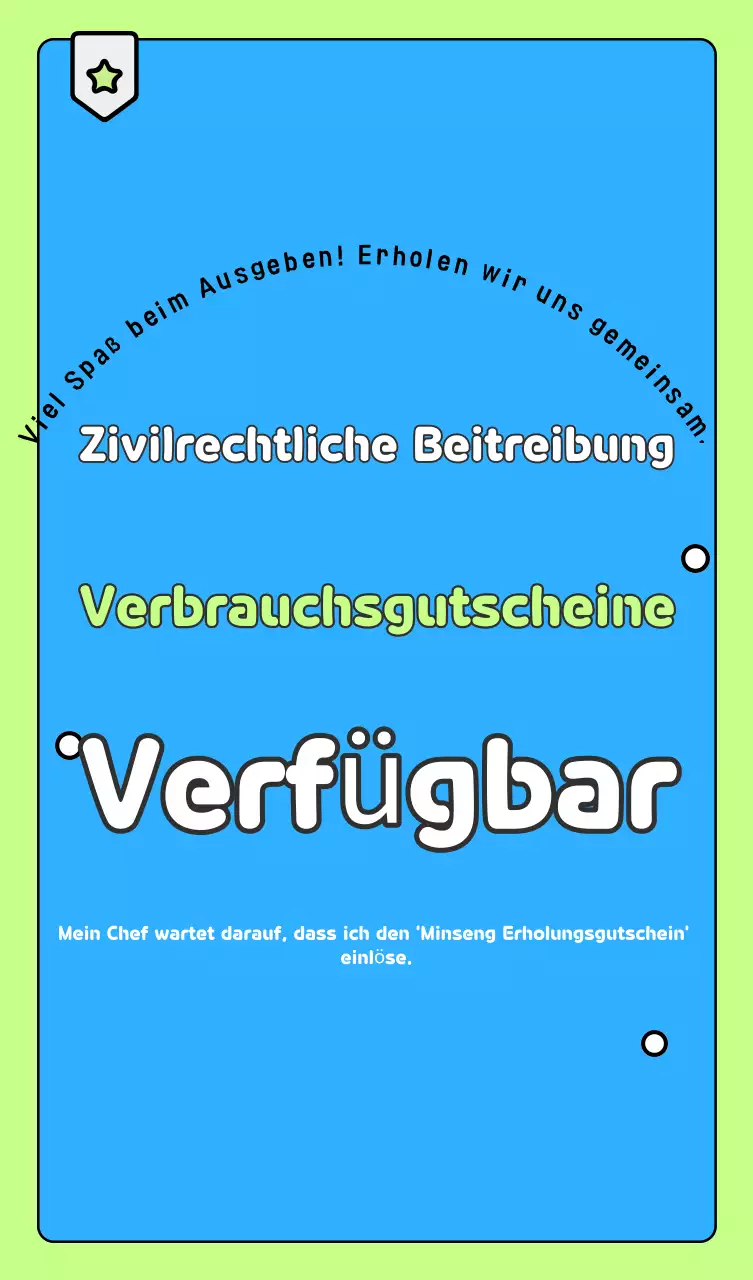 Sky Blue Simple Consumption Coupon-Leitfaden