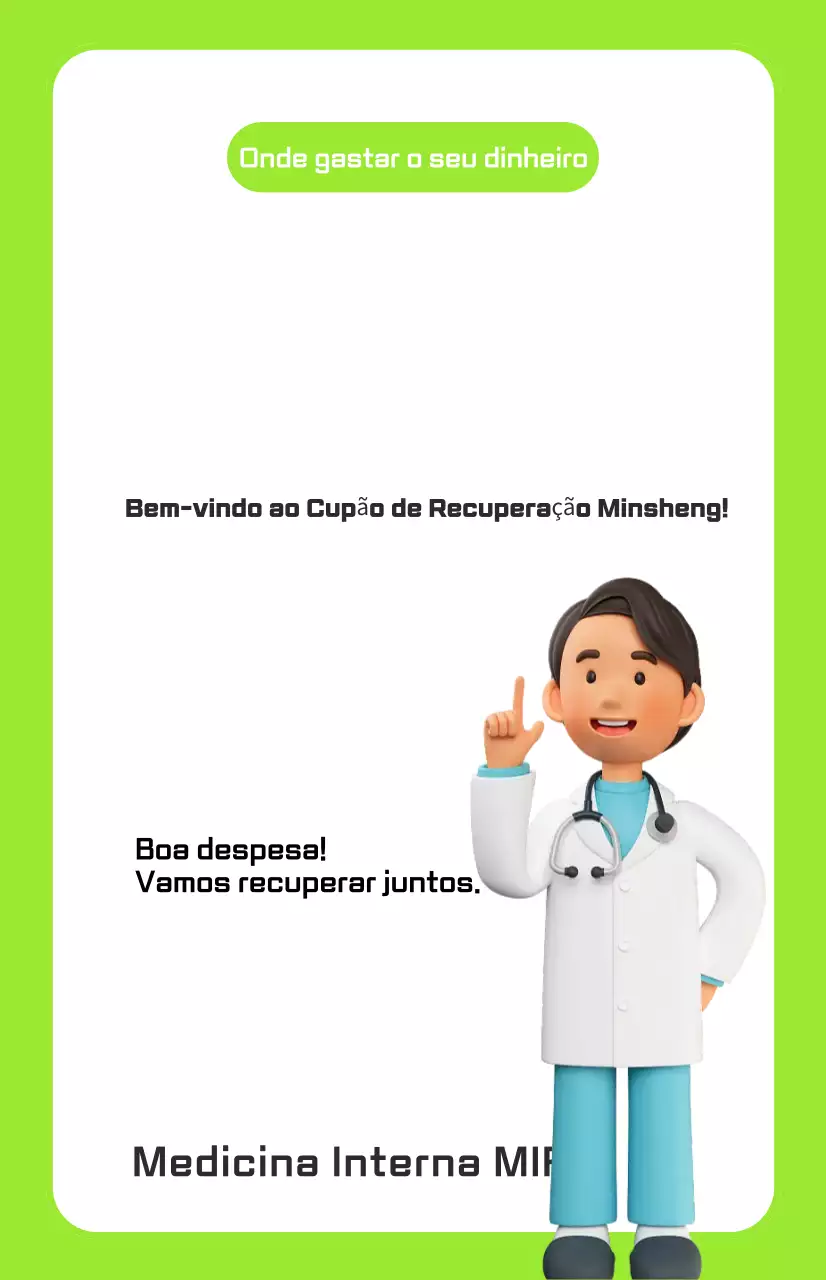 Guia de Cupons de Consumo Médico Green Simple