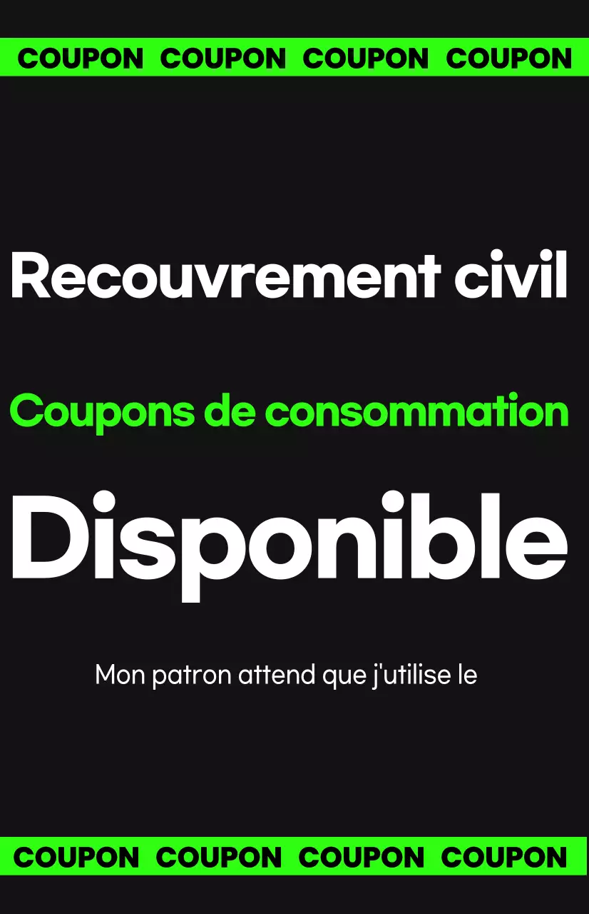 Coupon de consommation pour le rétablissement des moyens de subsistance des populations modernes et vertes