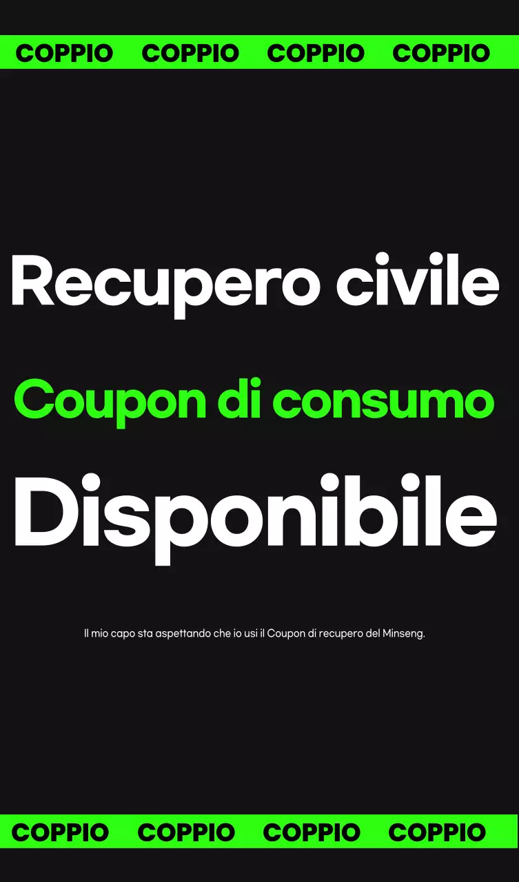 Buono sconto per consumatori Green Modern