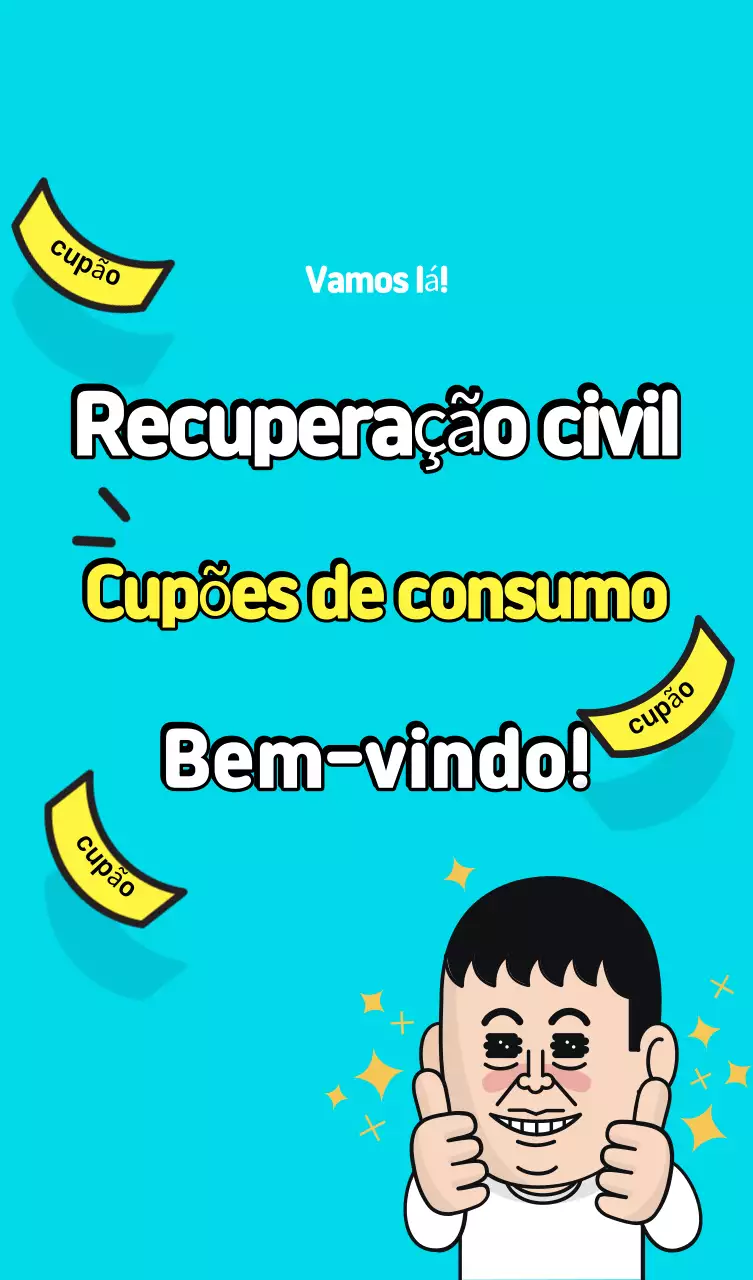 Cupom de Consumo Sky Blue Pop